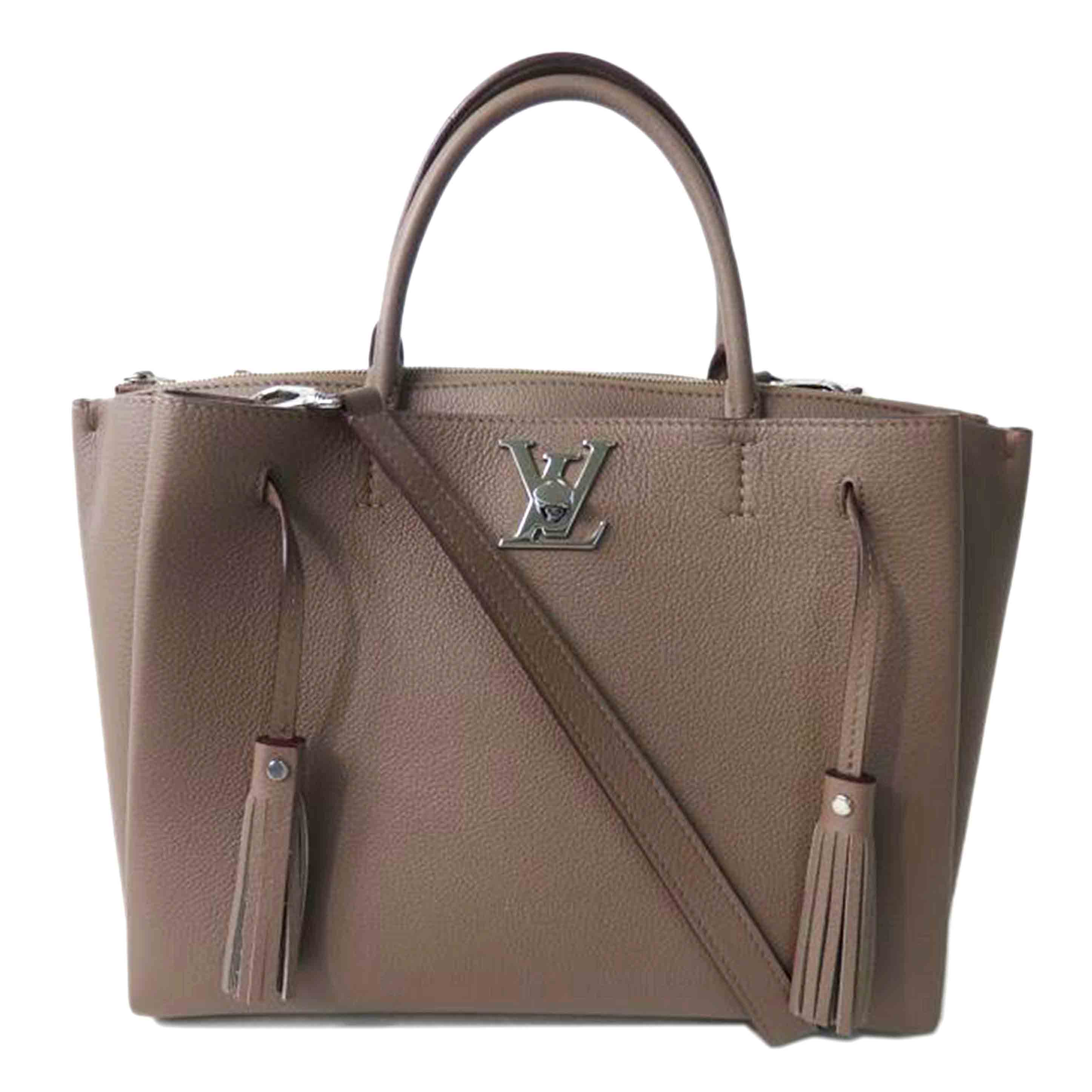 LV ルイヴィトン/ロックミートート/カーフ/トープグラセ/M54791//AR3***/Aランク/84