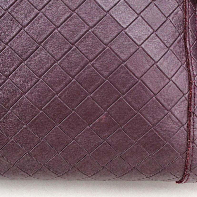 BOTTEGA VENETA ボッテガヴェネタ/イントレチャート斜め掛けショルダー/ブラウン//ABランク/75