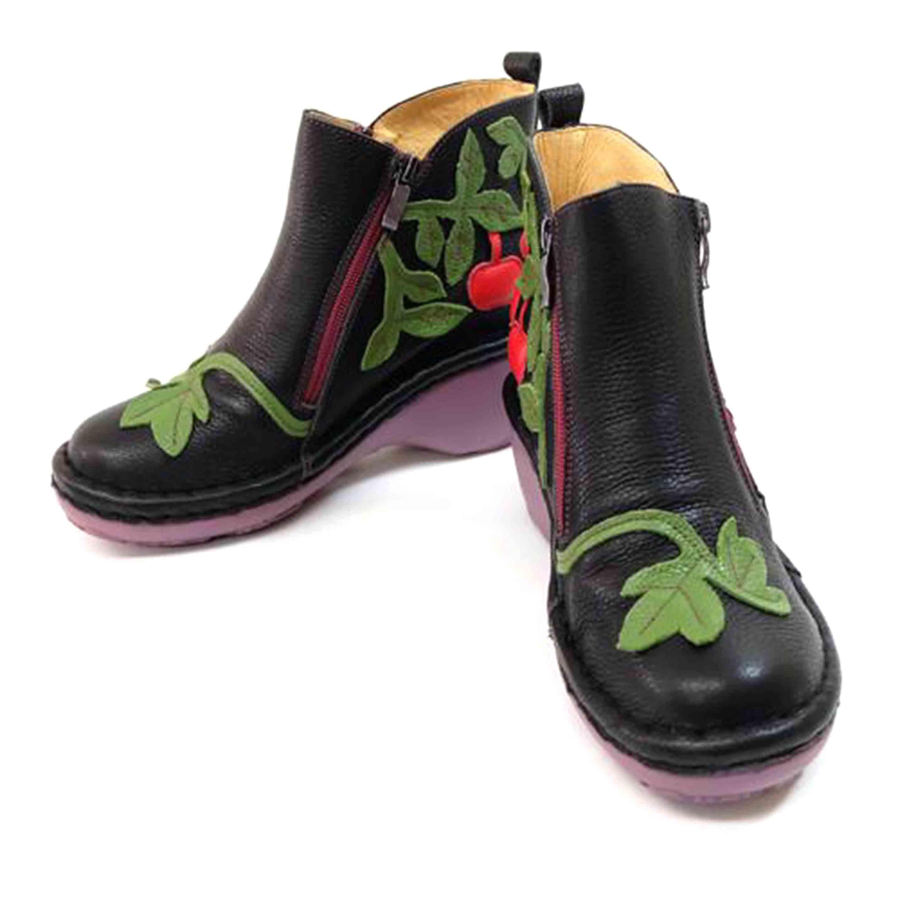 Estacion エスカーション/刺繍入りレザーブーツ/NK188//-/Aランク/71