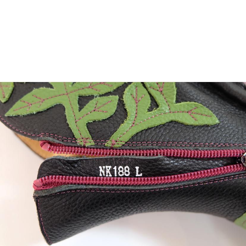 Estacion エスカーション/刺繍入りレザーブーツ/NK188//-/Aランク/71