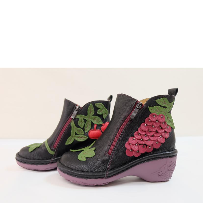 Estacion エスカーション/刺繍入りレザーブーツ/NK188//-/Aランク/71