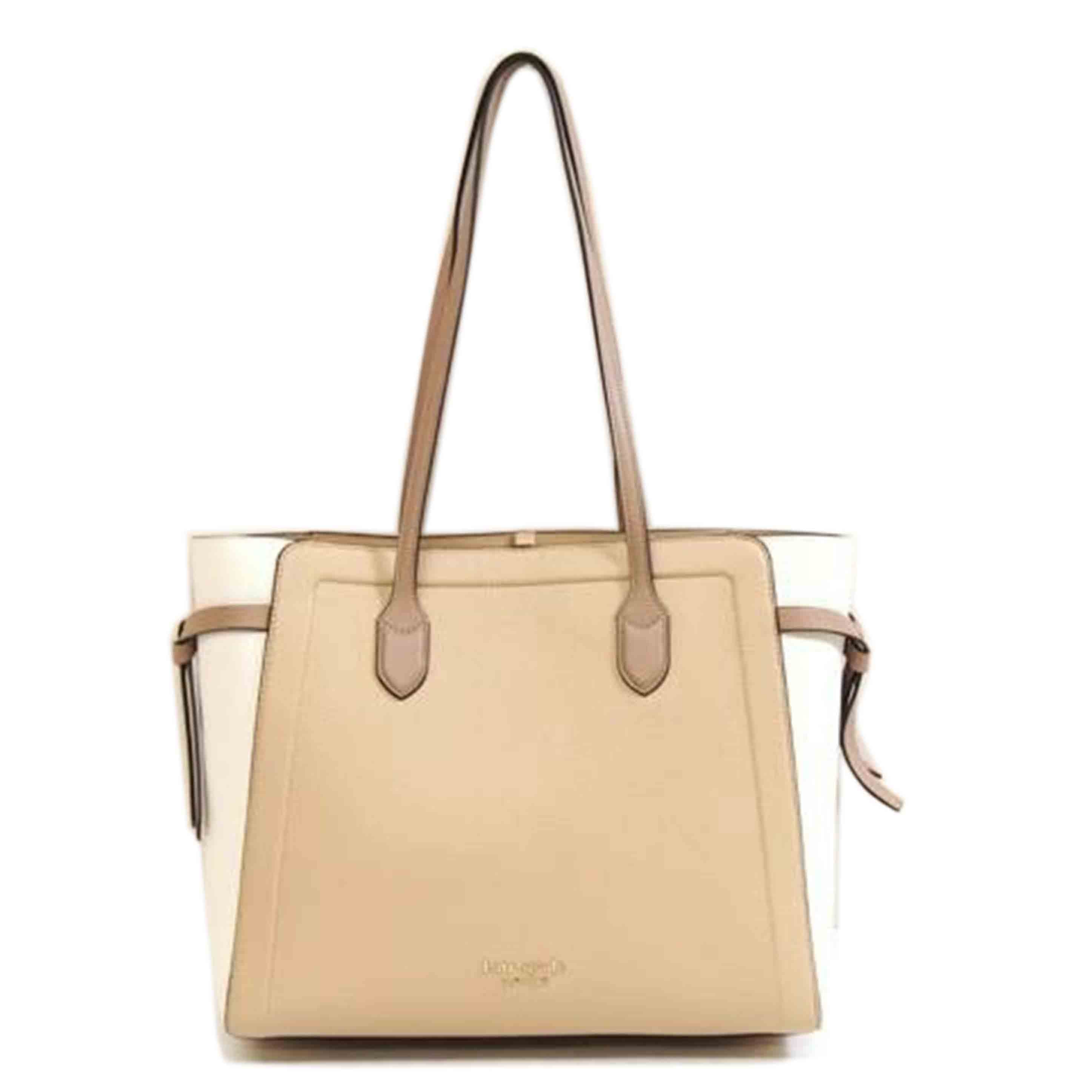 kate spade ケイトスペード/ノットカラーブロックぺブルレザーラージトート//SAランク/71