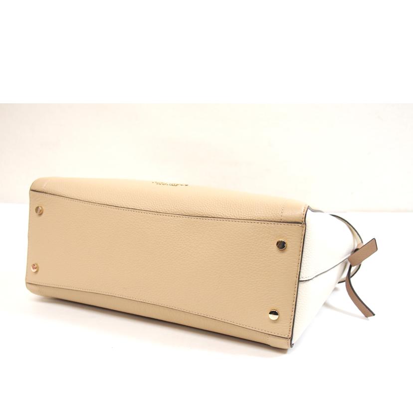 kate spade ケイトスペード/ノットカラーブロックぺブルレザーラージトート//SAランク/71