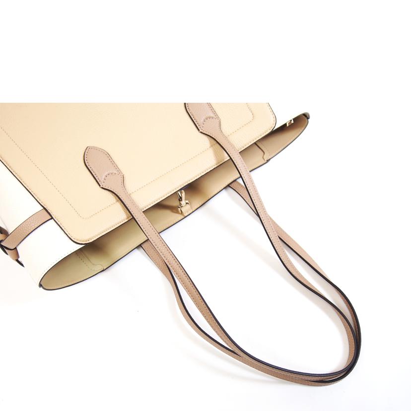 kate spade ケイトスペード/ノットカラーブロックぺブルレザーラージトート//SAランク/71