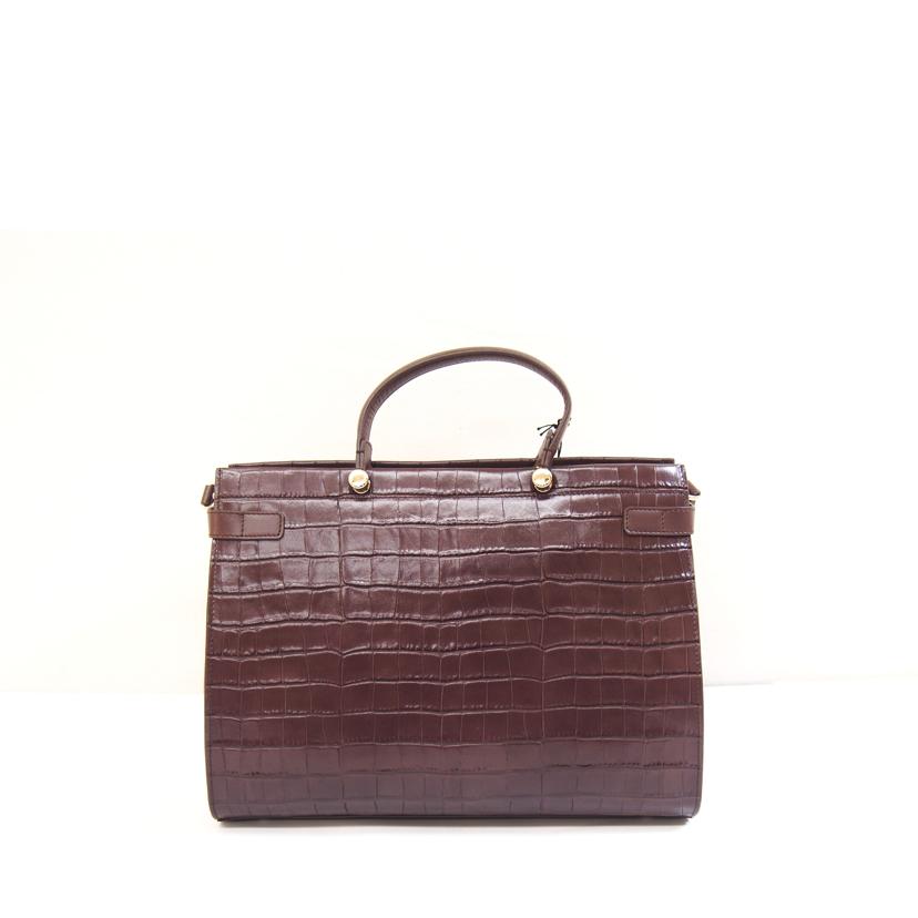 FURLA フルラ/LADYクロコ型押しカーフトートバック/BAWB01L//SAランク/71