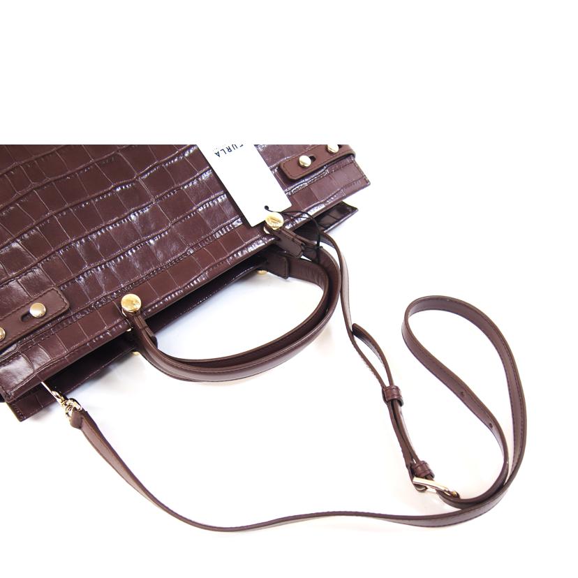 FURLA フルラ/LADYクロコ型押しカーフトートバック/BAWB01L//SAランク/71