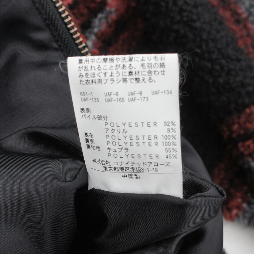 monkey time モンキータイム/チェック柄ボアフーディージャケット/8399-199-0747//サイズ XL/Bランク/05