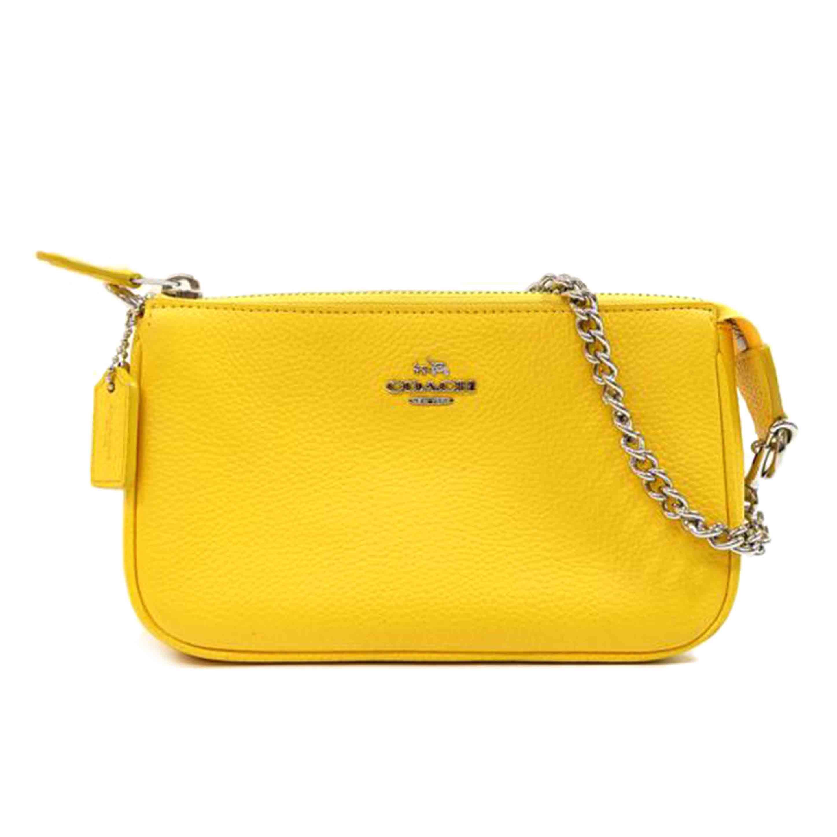 COACH コーチ/レザーチェーンアクセサリーポーチ/53077//K15**/ABランク/71