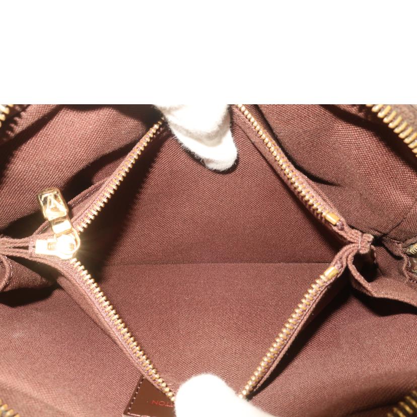 LOUIS VUITTON ルイヴィトン ルイ・ヴィトン ビトン ダミエ・エベヌ 市松模様 ブラウン 茶 ショルダーバッグ ハンドバッグ トートバッグ ブラウン メンズ レディース 定番 人気 LV 斜め掛け 肩がけ/バム・バッグ・ブルックリン/ダミエ/エベヌ ボディバッグ/N41101//CA0***/Bランク/65