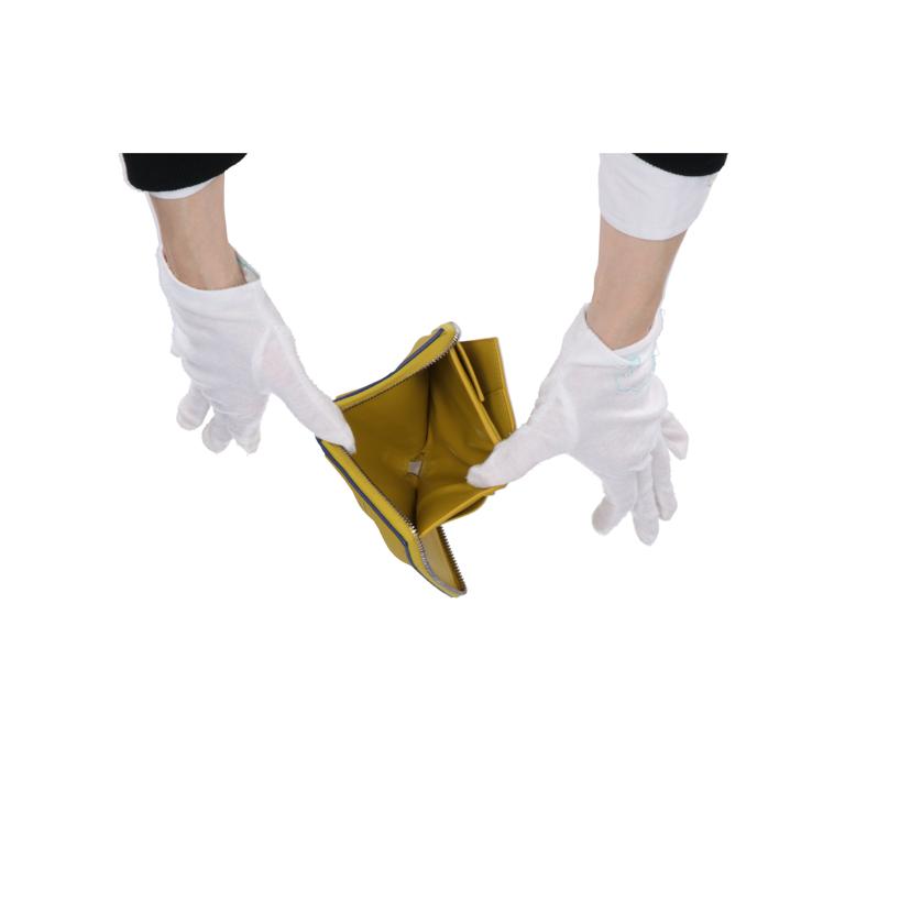 BOTTEGA VENETA ボッテガヴェネタ/カセットマキシイントレチャート二つ折り財布/イエロー//ABランク/75