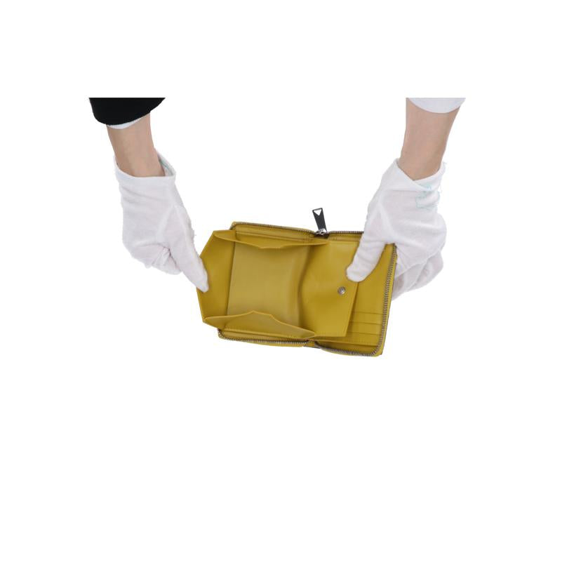 BOTTEGA VENETA ボッテガヴェネタ/カセットマキシイントレチャート二つ折り財布/イエロー//ABランク/75