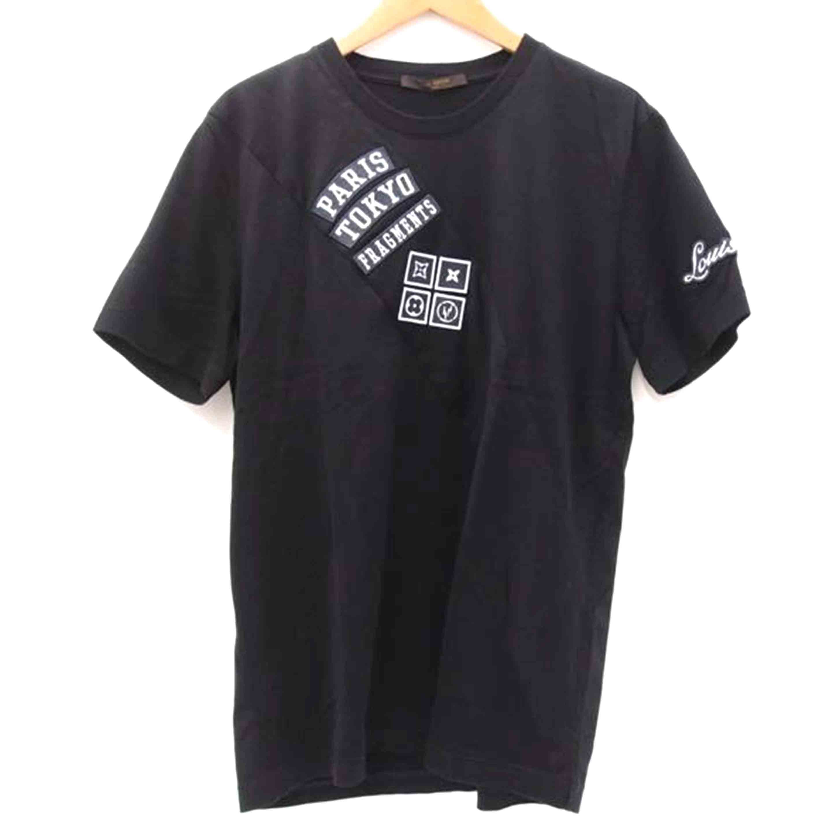 LOUIS VUITTON ルイヴィトン /FRAGMENTSコラボTシャツ/ブラック/XL/RM172MJC8HDY29W//Aランク/69