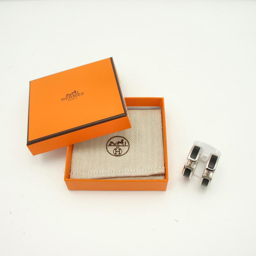 HERMES エルメス/オランプ/ピアス/GPシルバー金具×革//Aランク/75