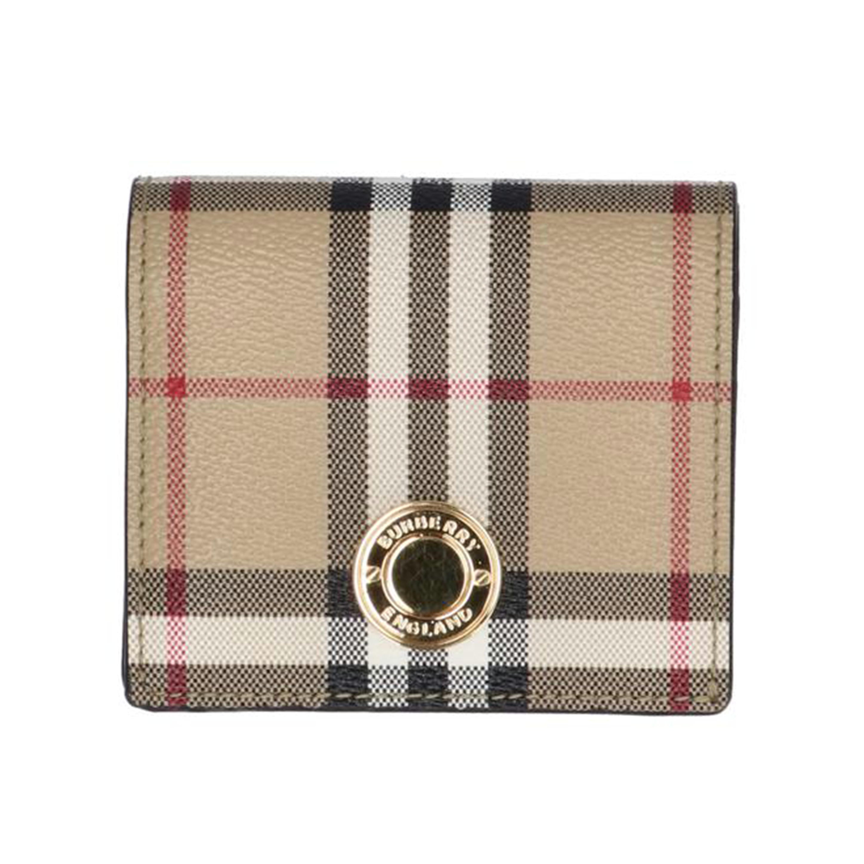 BURBERRY バーバリー/ノヴァチェックコンパクト二つ折り財布//Aランク/75