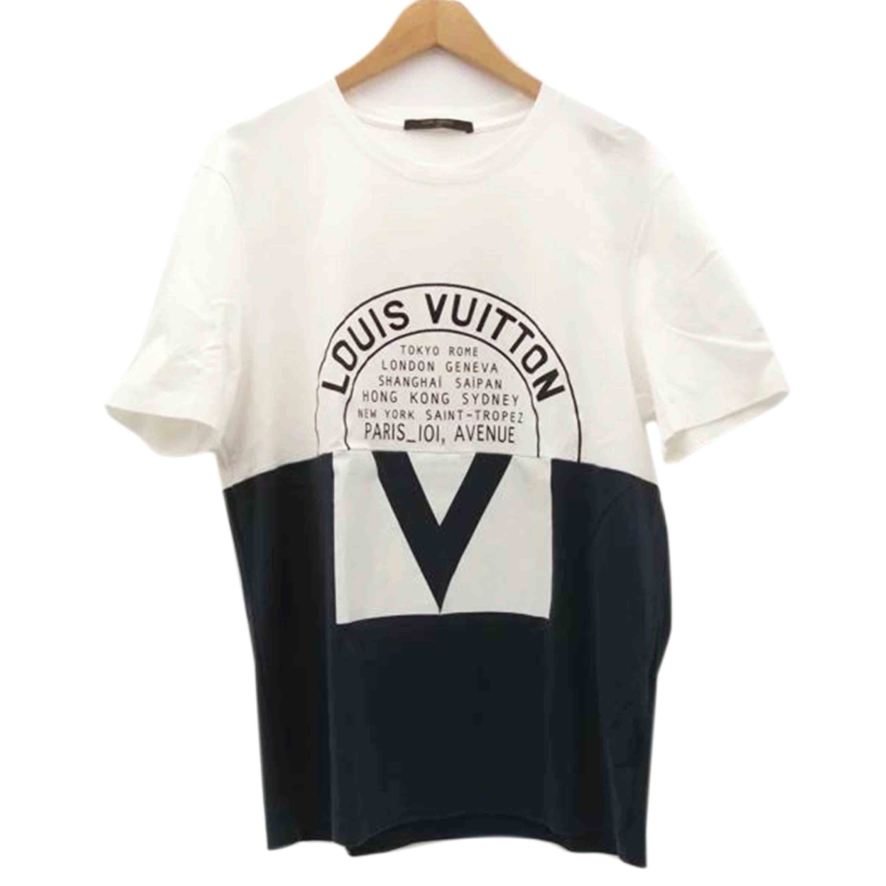 LOUIS VUITTON ルイヴィトン/サークルロゴTシャツ/ホワイト/XL/RM161MCMSH9Y04W//Aランク/69