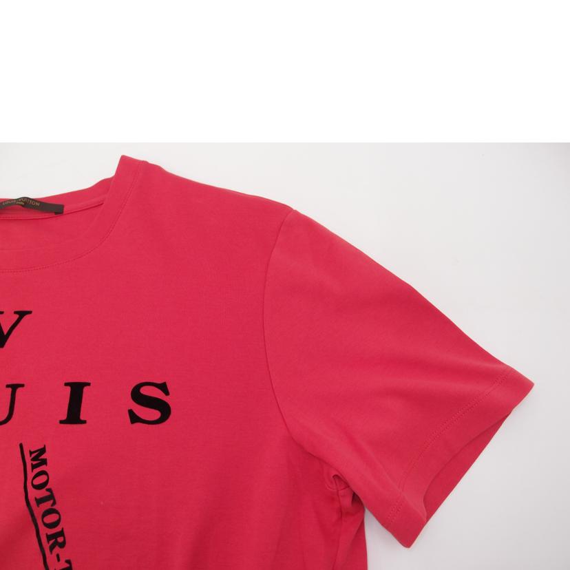 LOUIS VUITTON ルイヴィトン/フロッキークロスロゴTシャツ/レッド/XL/RM171MCMSHBY05W//Aランク/69
