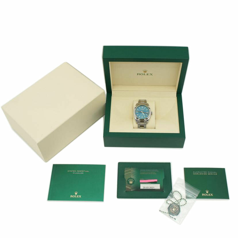 ROLEX ロレックス/ミルガウス/Zブルー/116400GV//G95*****/Aランク/91