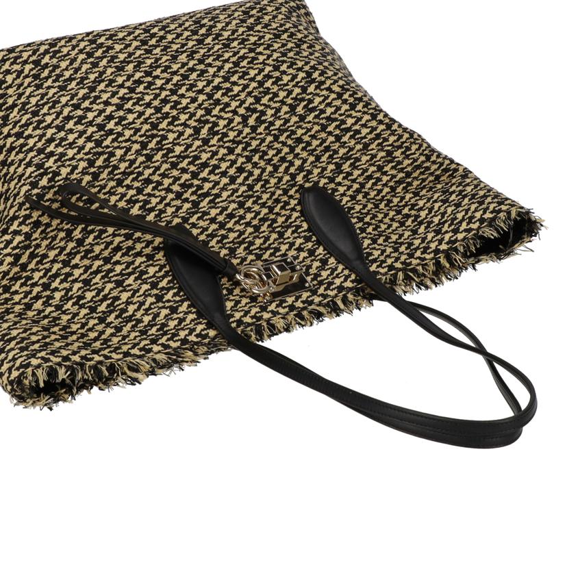 S.Ferragamo フェラガモ/ストロー×レザーガンチーニトートバッグ/ポーチ付/AU-21/H541//Aランク/91