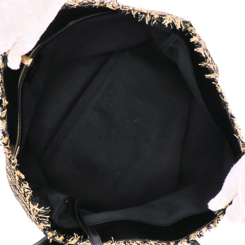 S.Ferragamo フェラガモ/ストロー×レザーガンチーニトートバッグ/ポーチ付/AU-21/H541//Aランク/91