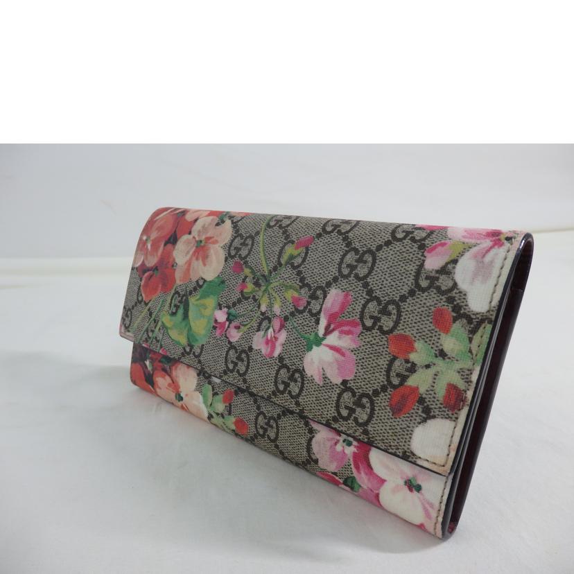 GUCCI グッチ/GGスプリーム/GGブルームス/花柄/コンチネンタルウォレット/長財布/404070//214*/Aランク/84