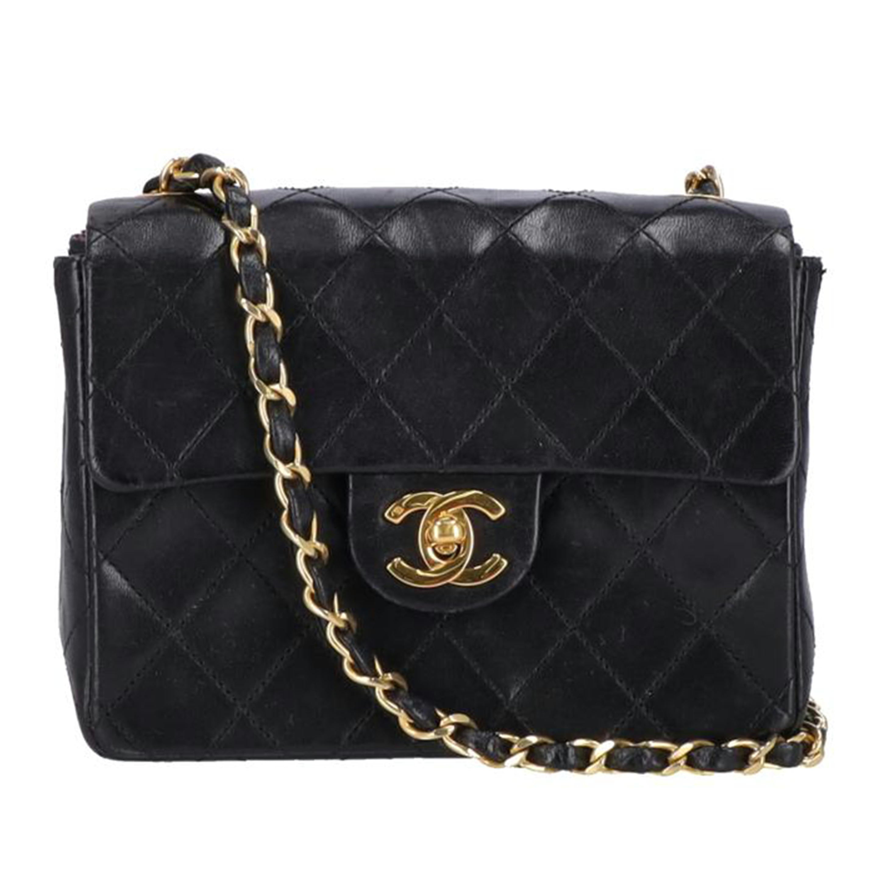 CHANEL シャネル/ミニマトラッセ17/ラムスキンチェーンショルダーバッグ/ブラック//060****/ABランク/18