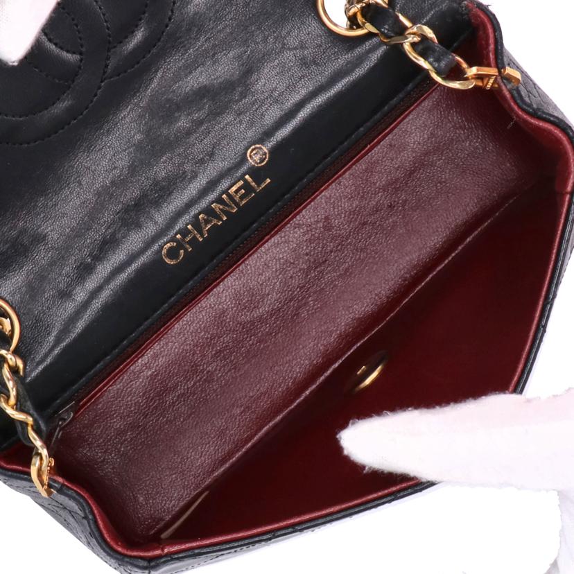 CHANEL シャネル/ミニマトラッセ17/ラムスキンチェーンショルダーバッグ/ブラック//060****/ABランク/18