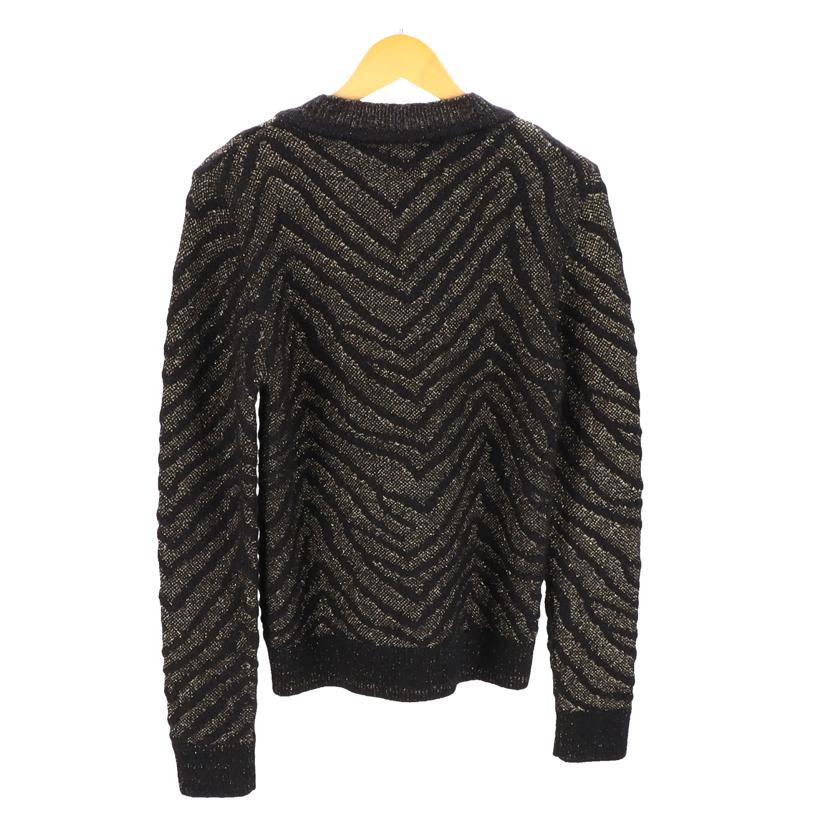 SAINT LAUREN サンローラン/ニット/ブラック×ゴールド/541075//サイズ:S/Aランク/91