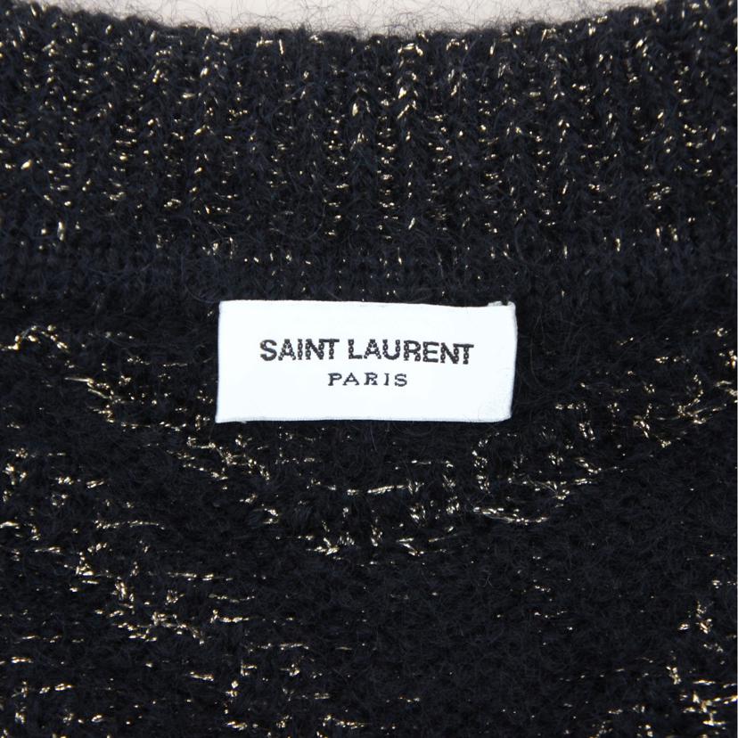 SAINT LAUREN サンローラン/ニット/ブラック×ゴールド/541075//サイズ:S/Aランク/91