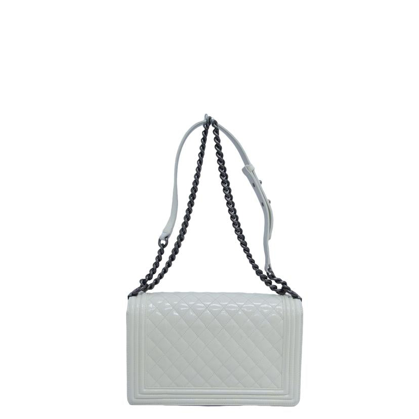 CHANEL シャネル/ボーイシャネル マトラッセ チェーンショルダーバッグ/ホワイト//194*****/ABランク/18