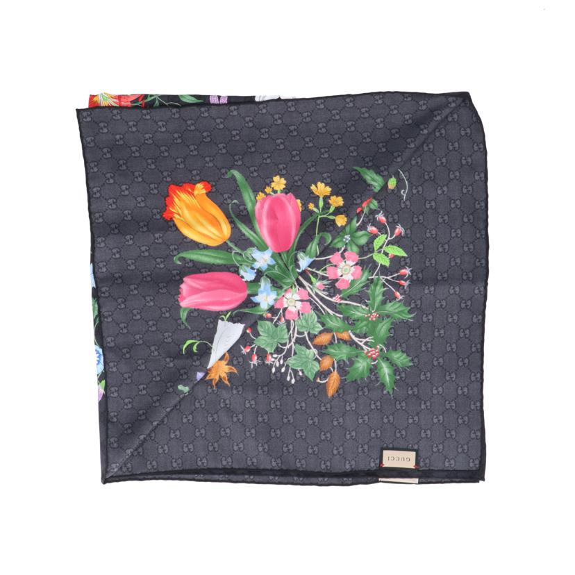 GUCCI グッチ/GGフラワーシルクスカーフ/760711//サイズ:90cm/Aランク/91