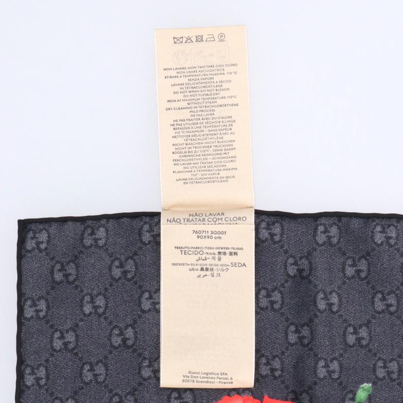 GUCCI グッチ/GGフラワーシルクスカーフ/760711//サイズ:90cm/Aランク/91