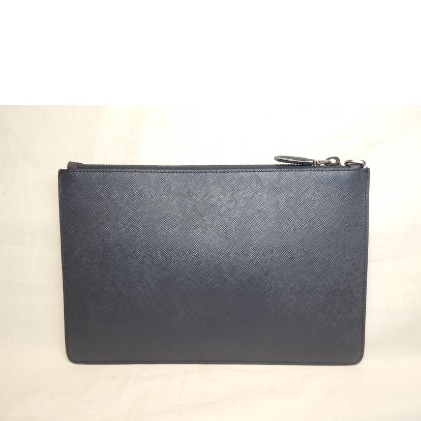PRADA/サフィアーノレザージップポーチクラッチバッグ//236/Aランク/92