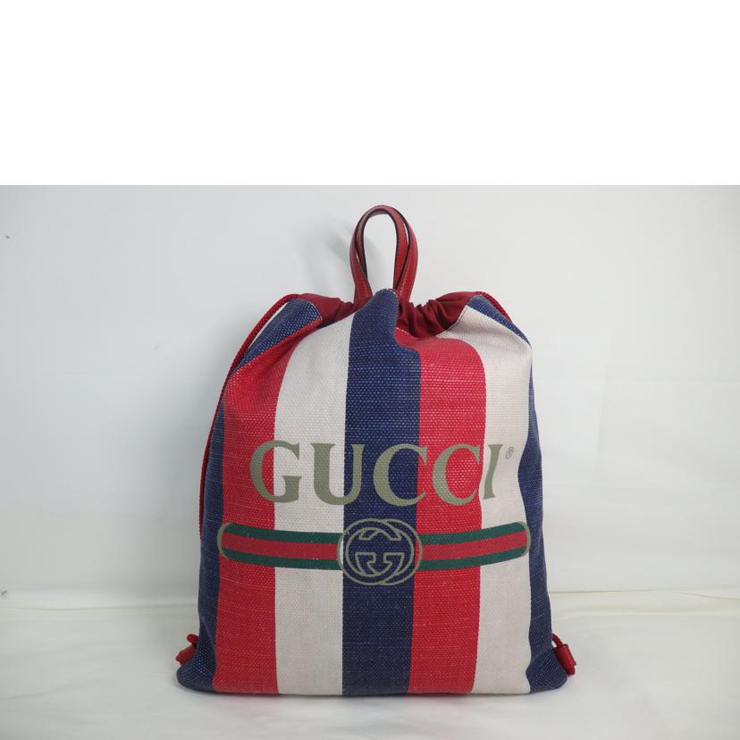 GUCCI グッチ/ドローストリング/リュックサック/バックパック/マルチカラー/473872//527***/ABランク/84