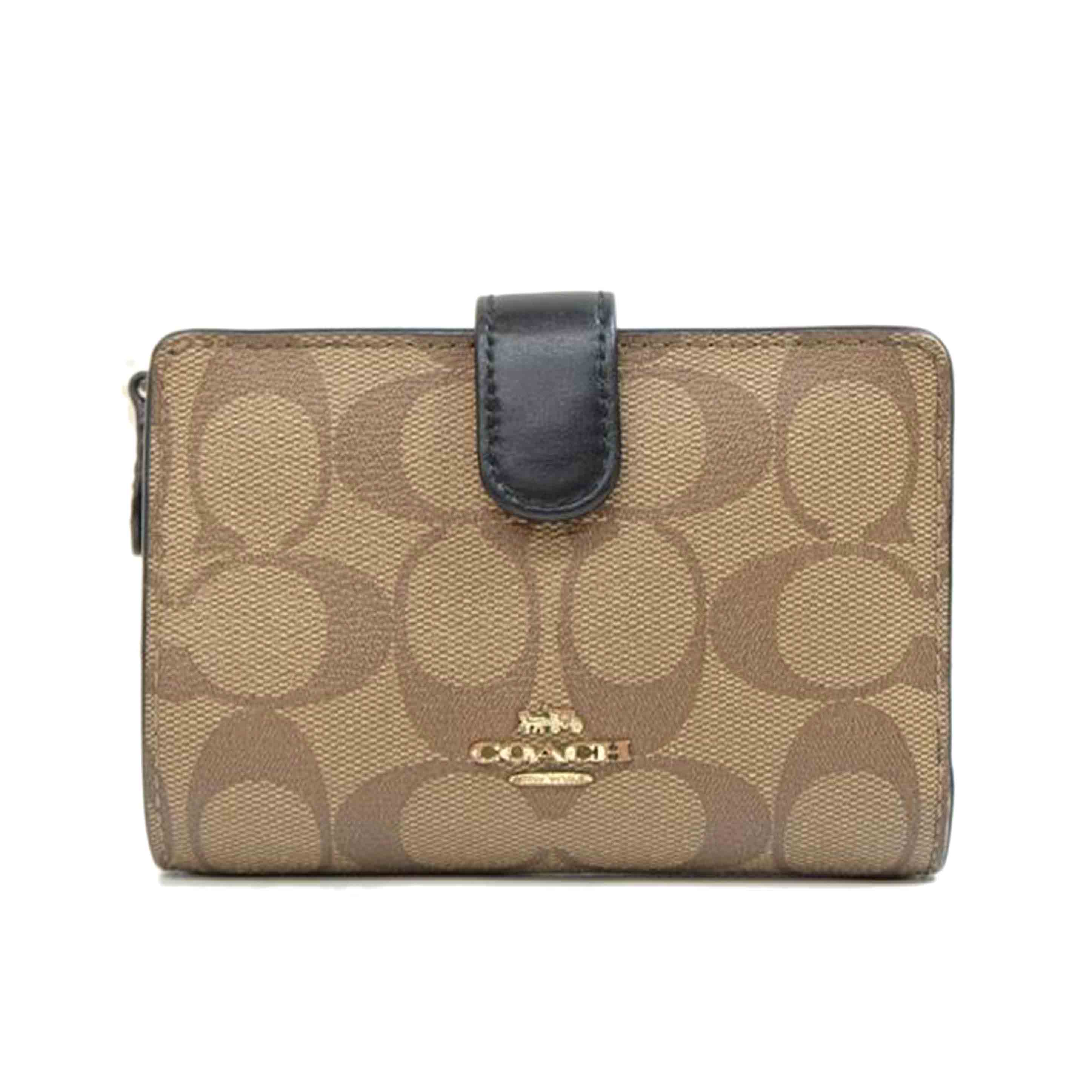 COACH コーチ/PVCシグネチャーミディアムコーナージップウォレット/F23553//G19**/Bランク/71