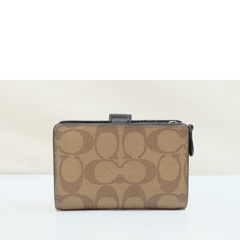 COACH コーチ/PVCシグネチャーミディアムコーナージップウォレット/F23553//G19**/Bランク/71