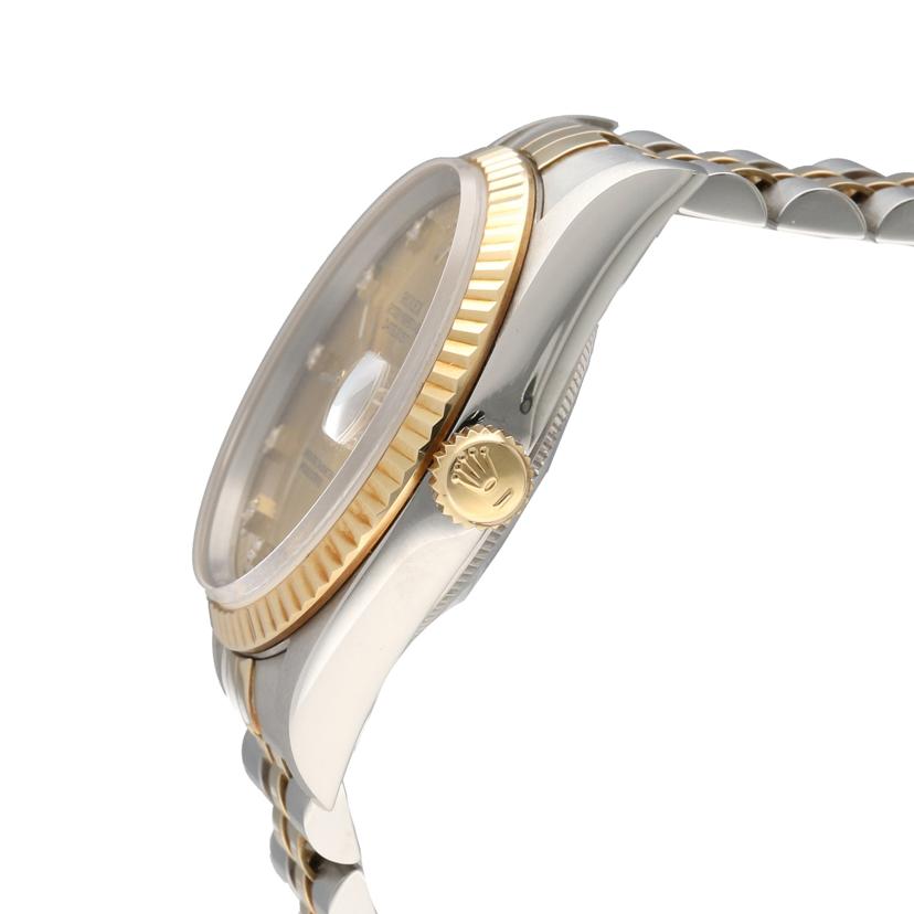 ROLEX ロレックス/デイトジャスト・シャンパン10Pダイヤ/SS×YG/S番/16233G//S62****/Aランク/06