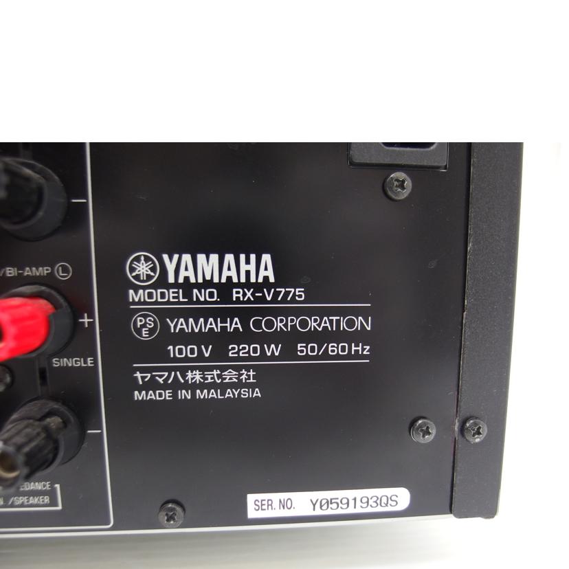 YAMAHA 88000/7.1chAVアンプ/RX-V775/RX-V775//Y059193QS/ABランク/88