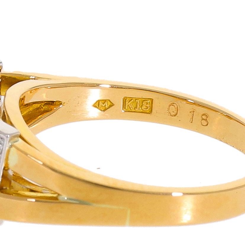 K18/K18ダイヤリング0.18ct #13//Aランク/67