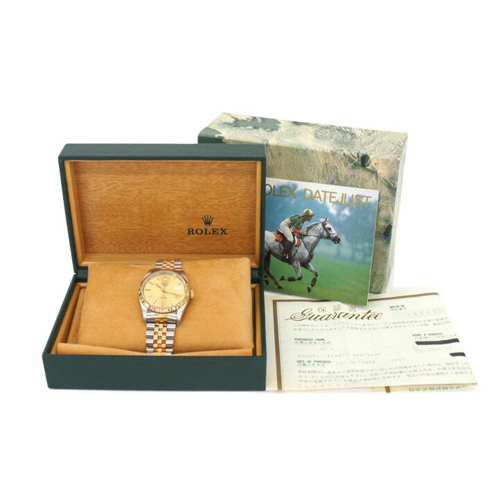 ROLEX ロレックス/デイトジャスト・シャンパン/SS×YG/X番/16233//X40****/Aランク/19
