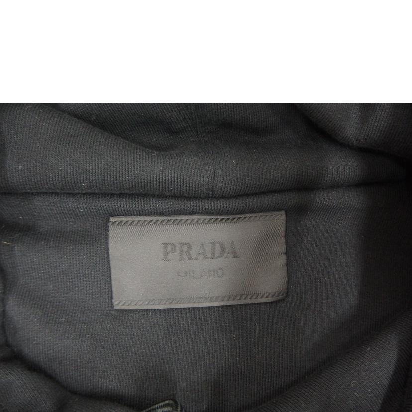 PRADA プラダ/◇トライアングルロゴブラックメンズパーカー//サイス**/Aランク/82