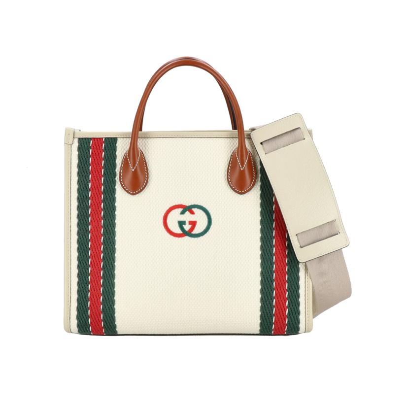 GUCCI GUCCI/インターロッキングG キャンバス 2WAYトートバッグ/701737//493***/Aランク/85