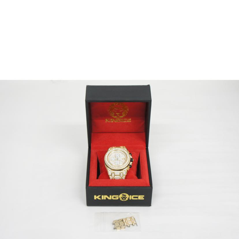 KING ICE KING ICE/メンズクォーツ/トリプルカレンダー//Bランク/64