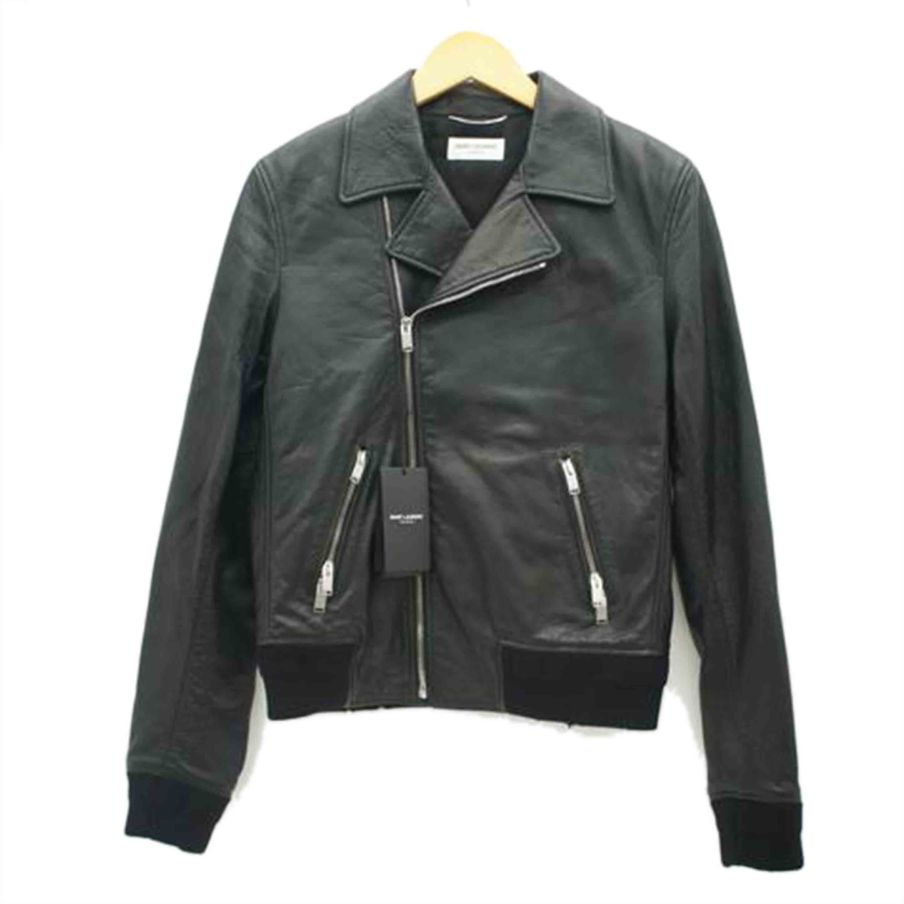 SAINT LAURENT サンローラン/シープレザーライダースジャケット/2016/469961 Y5NQ1//Sランク/05