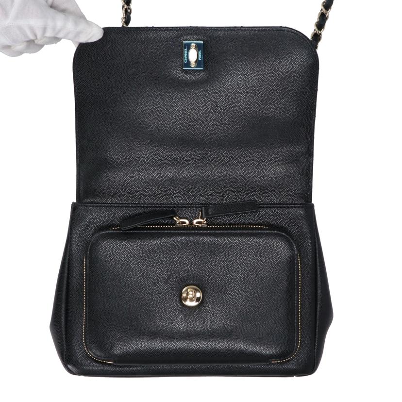 CHANEL シャネル/キャビアスキン/ビジネスアフィニティチェーンショルダーバッグ//234*****/ABランク/91