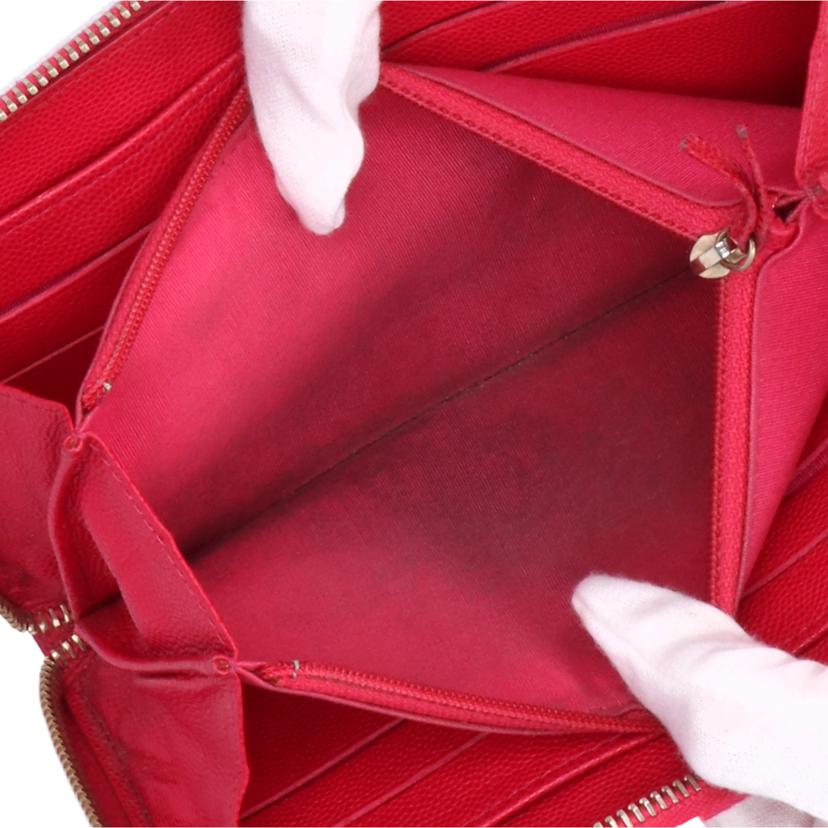 CHANEL シャネル/カメリアラウンドファスナー/ピンク//228*****/Bランク/38