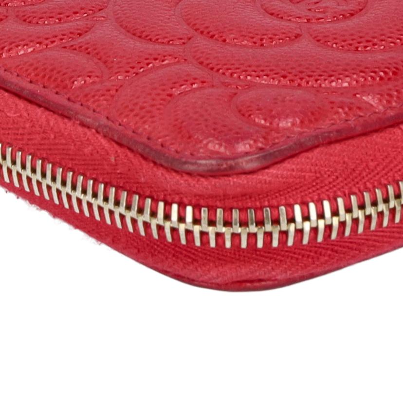 CHANEL シャネル/カメリアラウンドファスナー/ピンク//228*****/Bランク/38