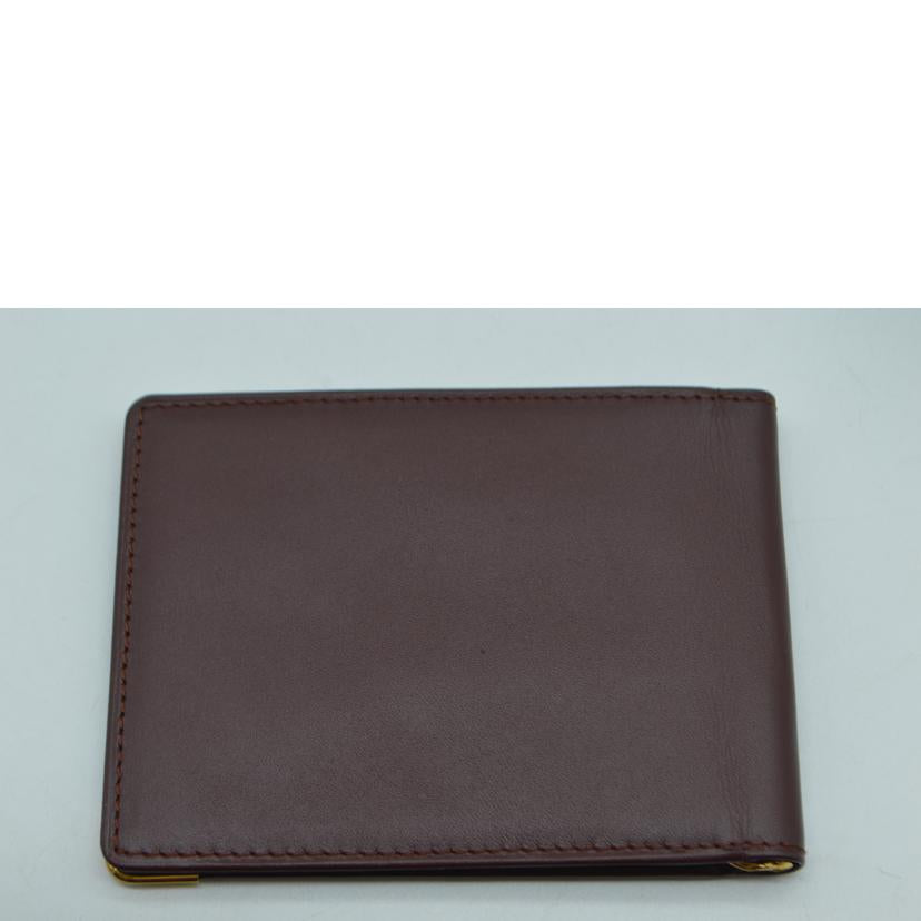 Cartier カルティエ/マストラインマネークリップレザー財布/ボルドー/L3000113//B65****/Aランク/89
