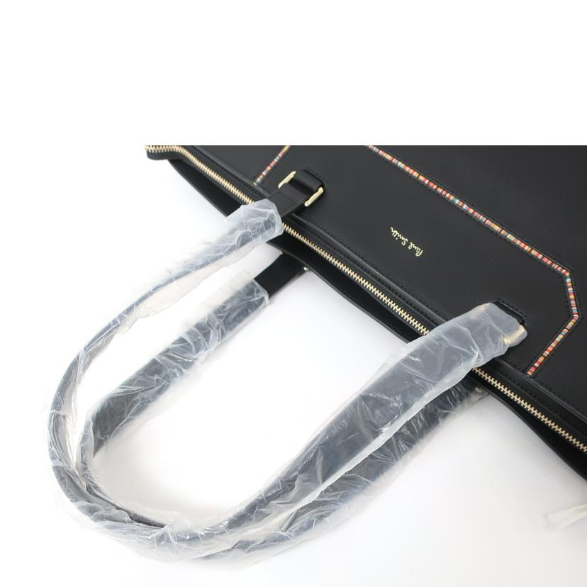 Paul Smith ポールスミス/ストライプインセット トートバッグ ブラック/APS234//Sランク/65