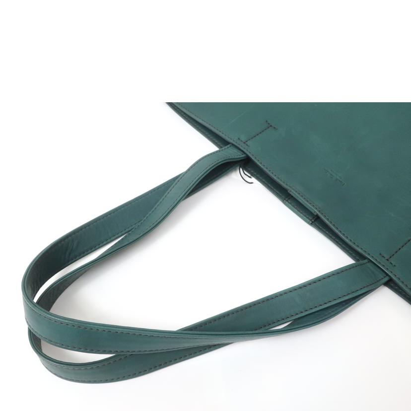 Paul Smith ポールスミス/トートバッグ レザー ビリジアングリーン//Aランク/65