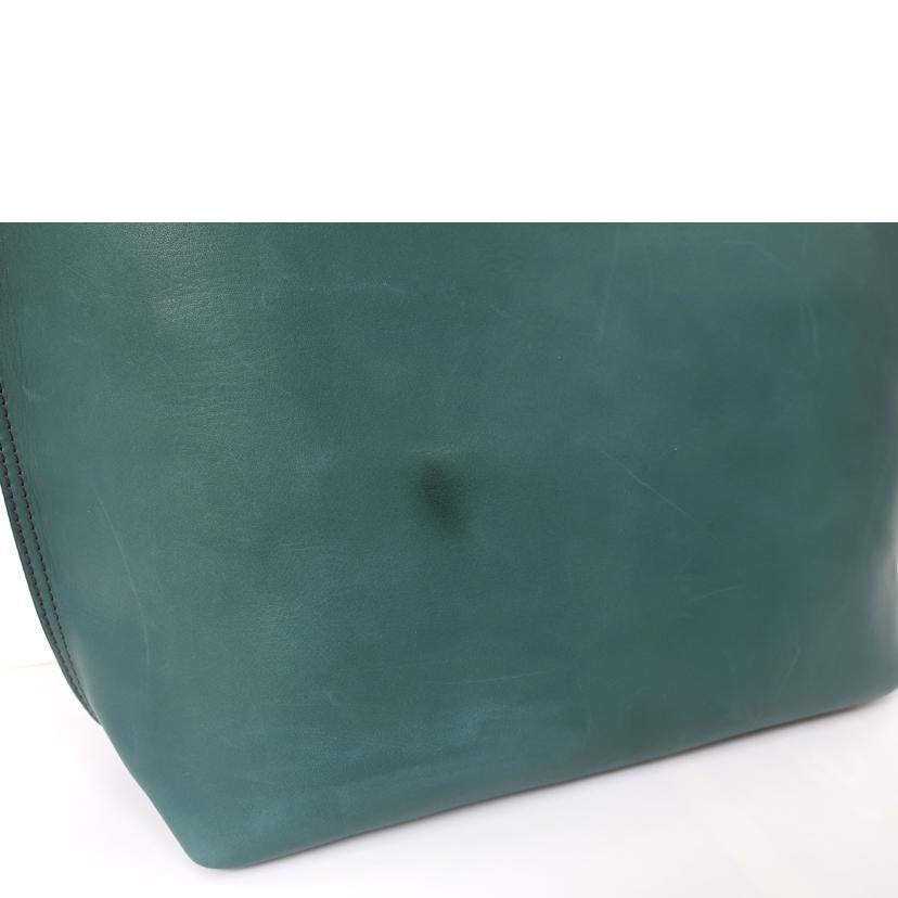 Paul Smith ポールスミス/トートバッグ レザー ビリジアングリーン//Aランク/65